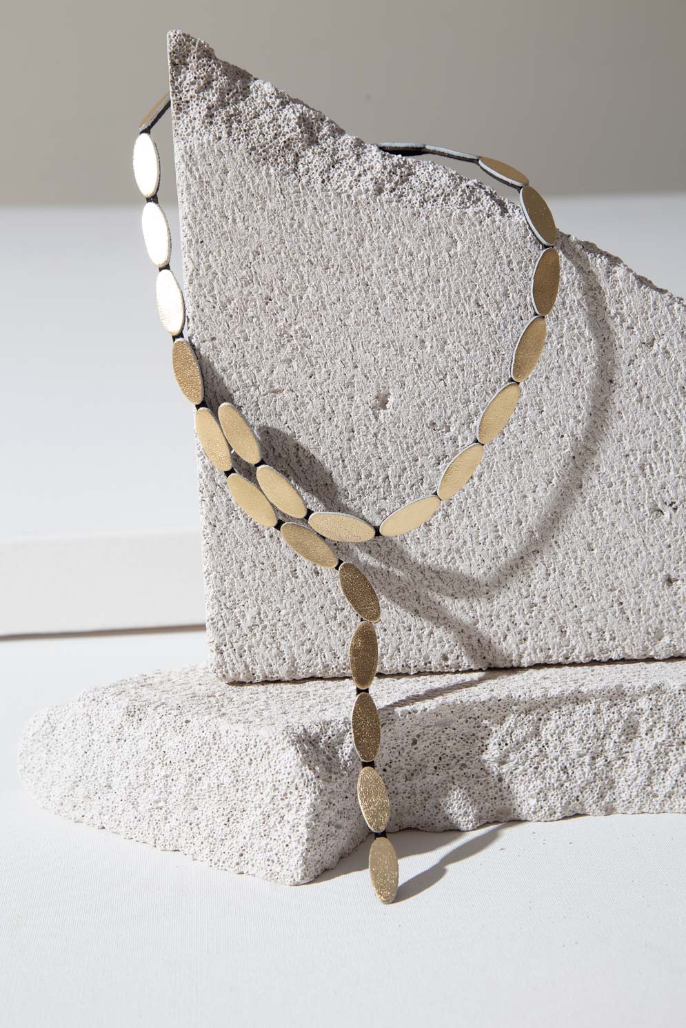 Collier Duo Curves - Argent & Or