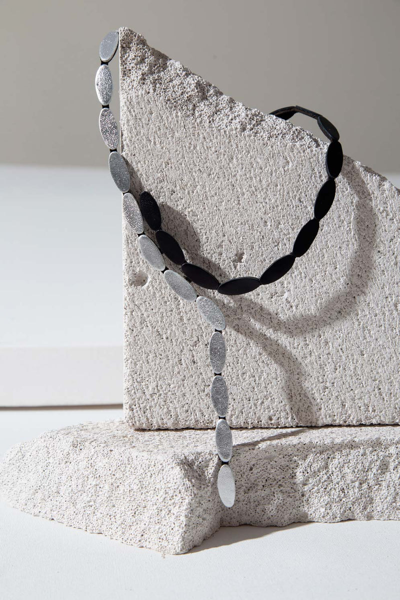 Collier Duo Curves - Argent & Or