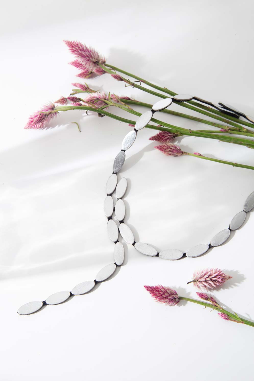 Emma Y Necklace - Silver