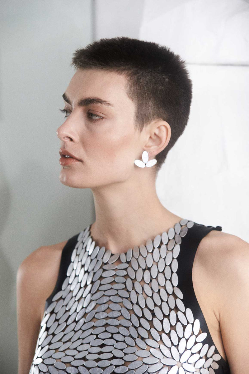 Emma Earrings Small - Silver