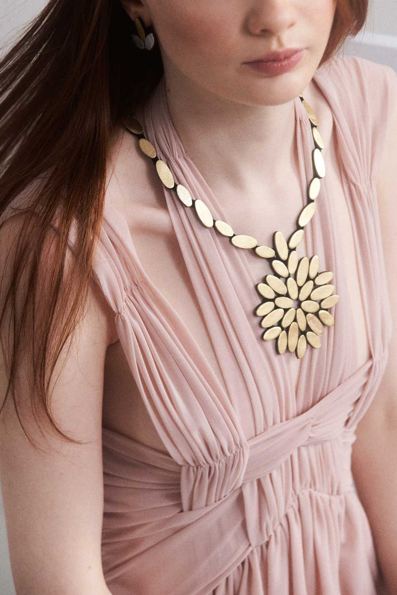 Collier Duo Curves - Argent & Or