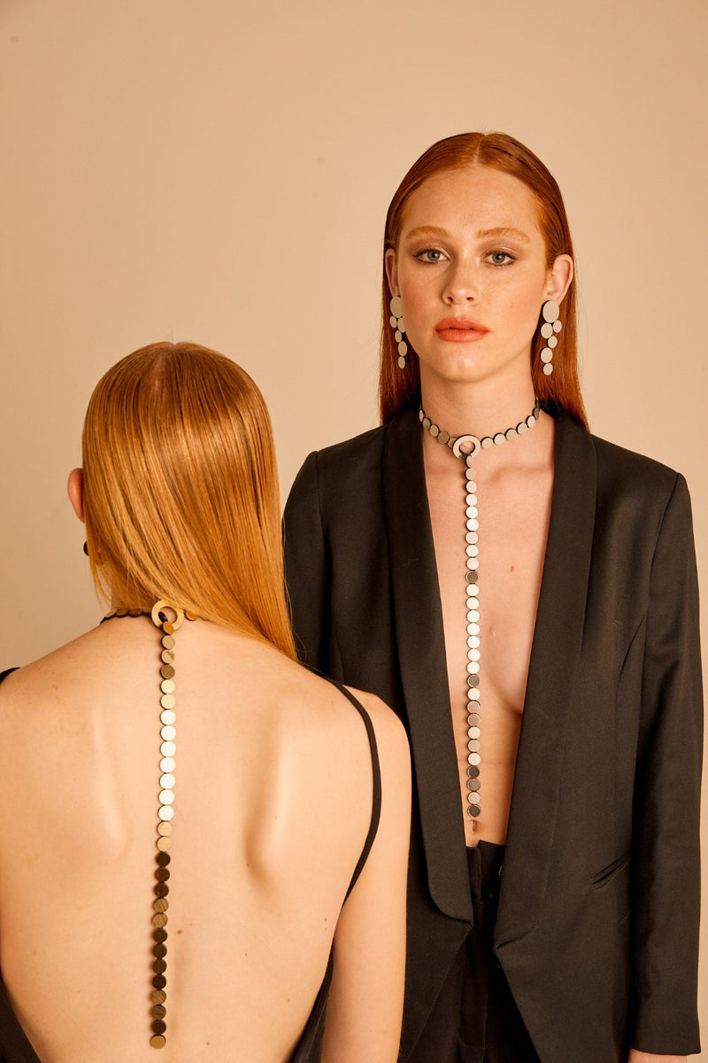 Collar Abstraction Y - Oro