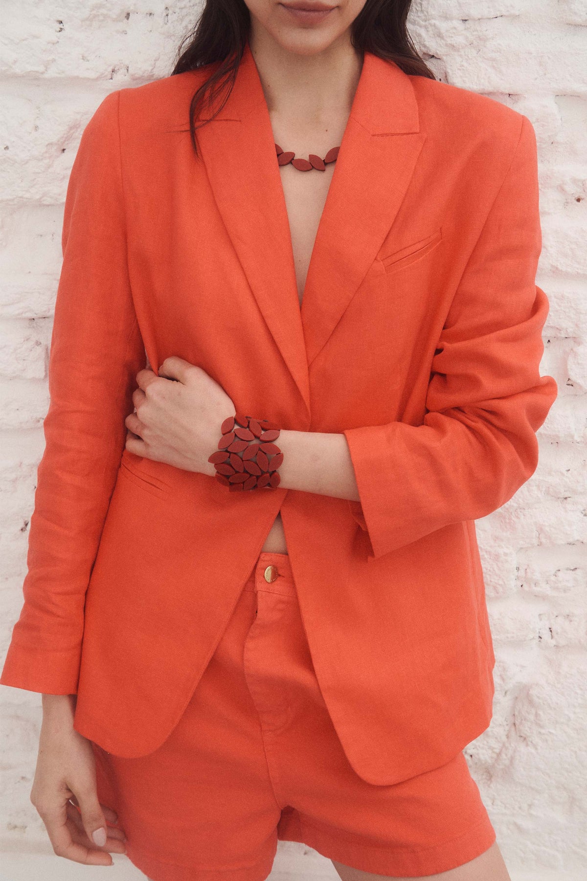 Kate Leaves Armband - Rot
