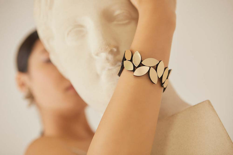 Bracelet Feuilles Kate Petit - Or