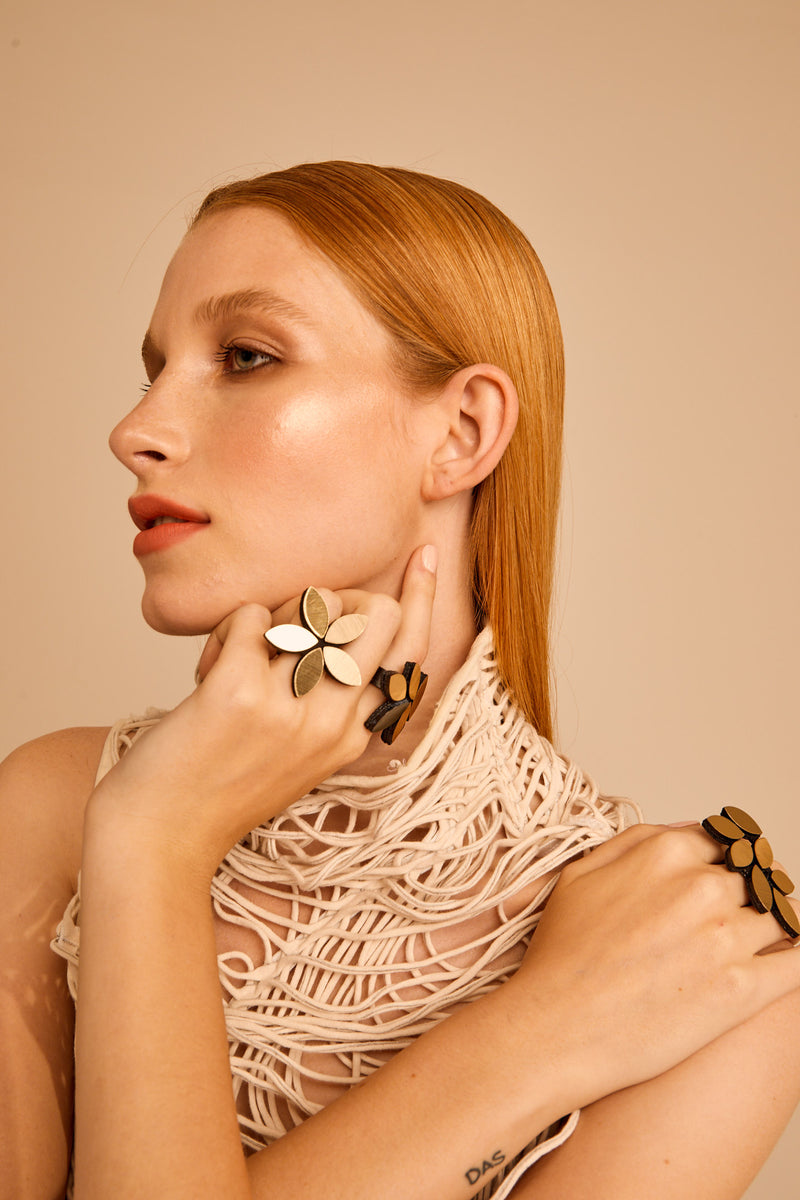 Bague Kate Leaves Flower