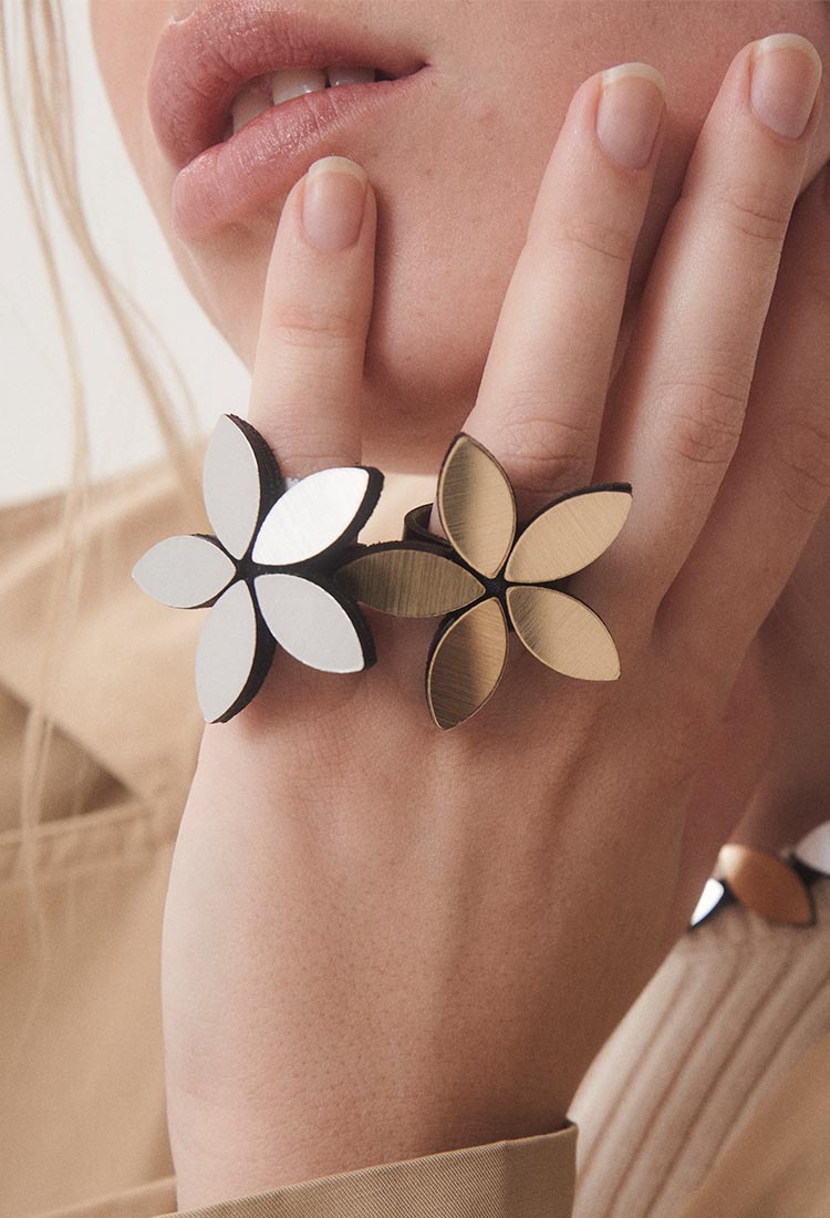 Bague Kate Leaves Flower