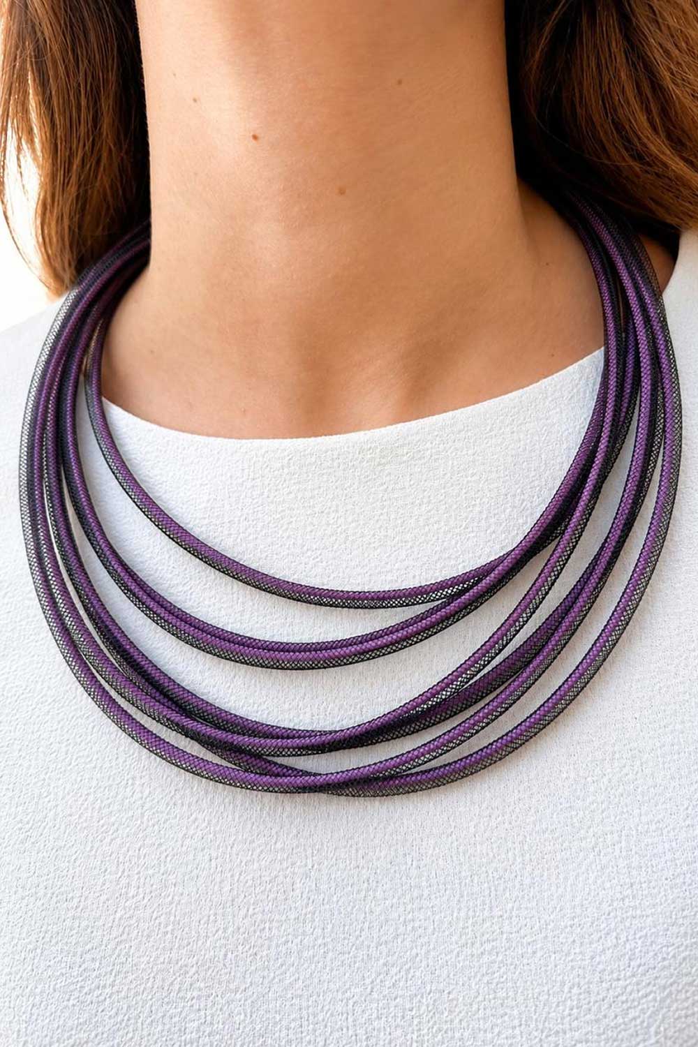 Collar Life Redondo - Púrpura