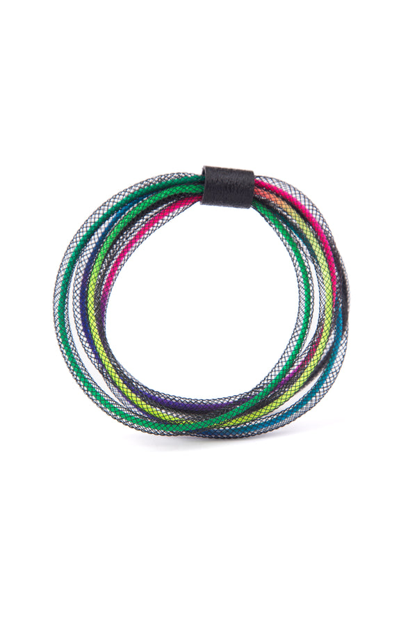 Lebensarmband Rund - Regenbogen *