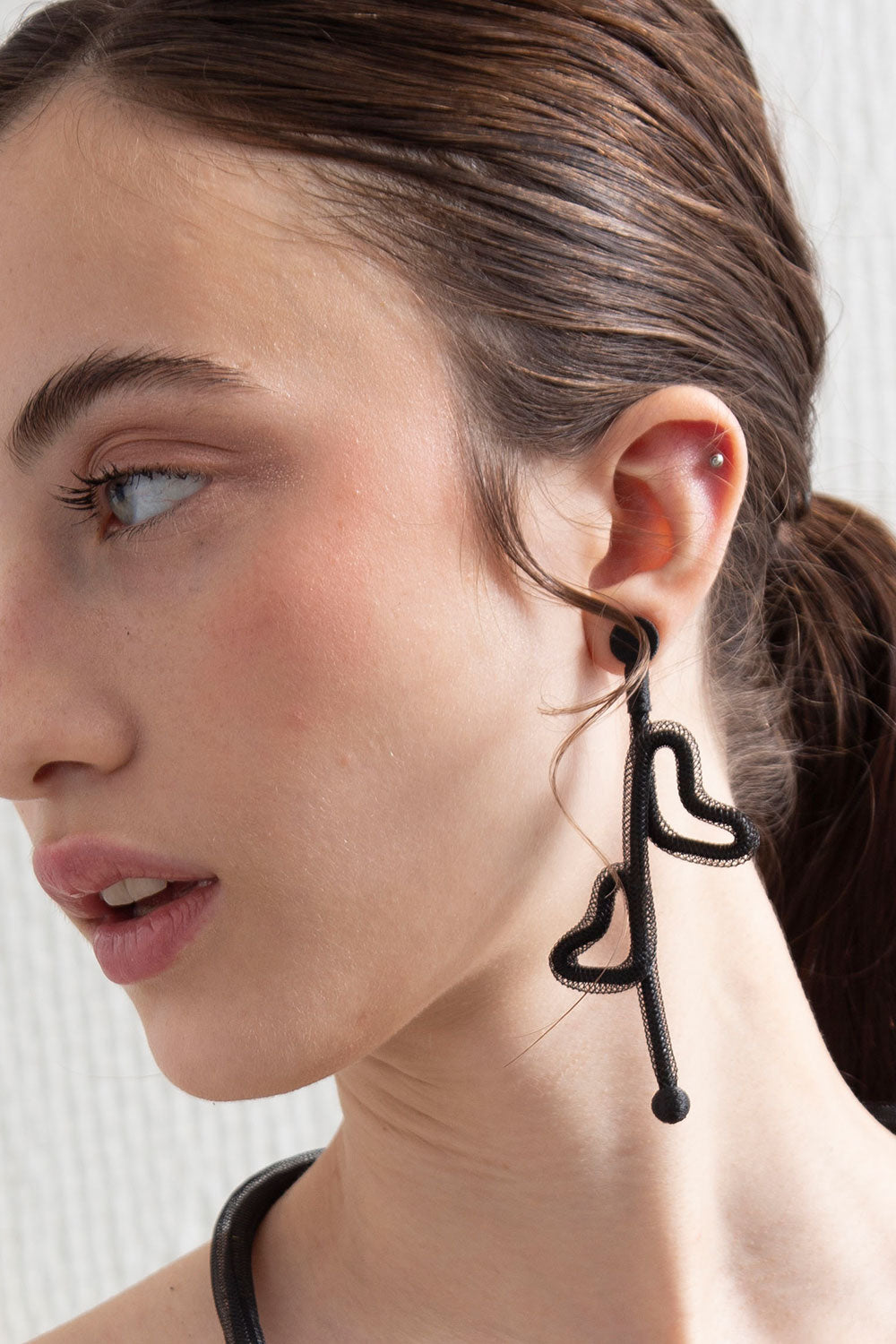 Pendientes Life Love - Negro