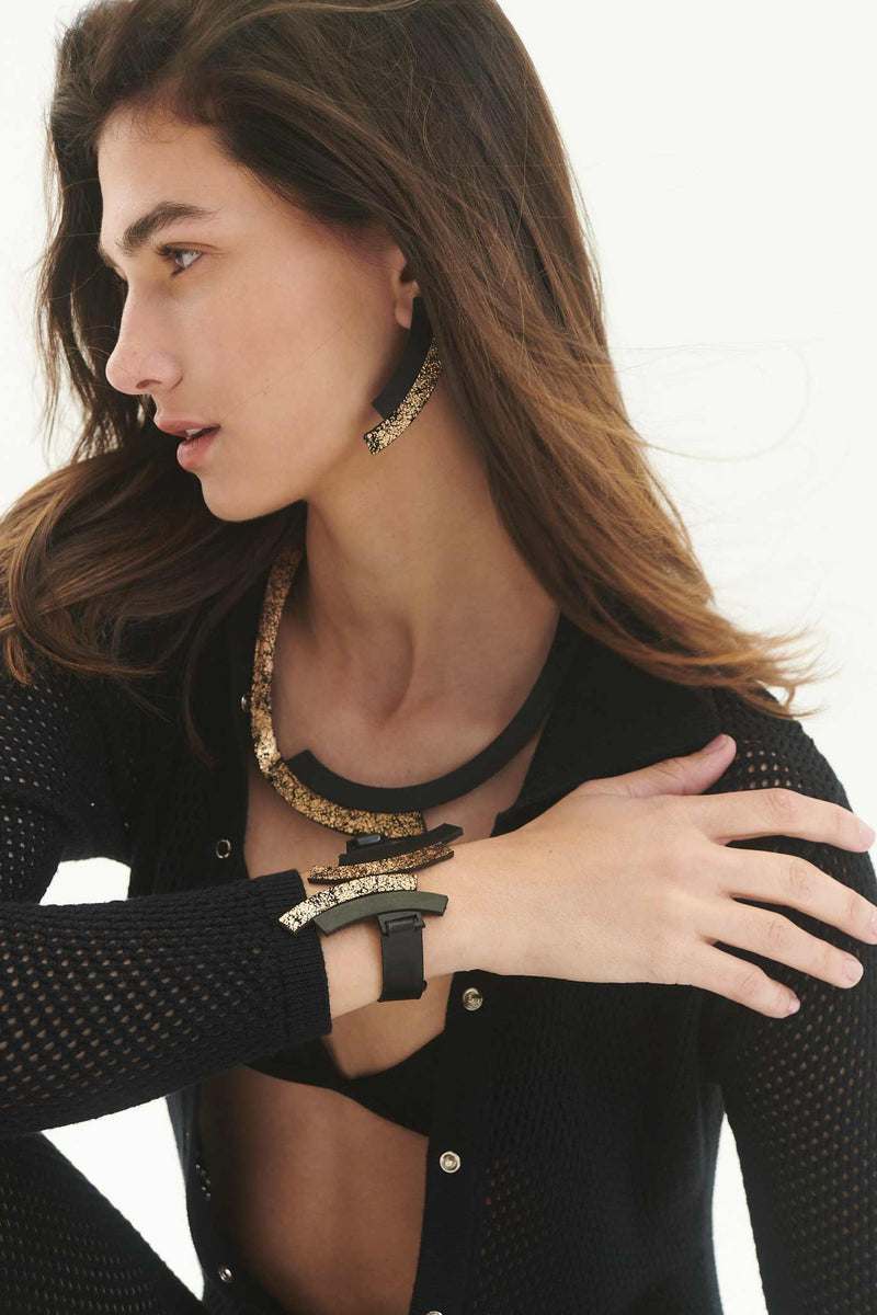 Bracelet Duo - Noir+Or