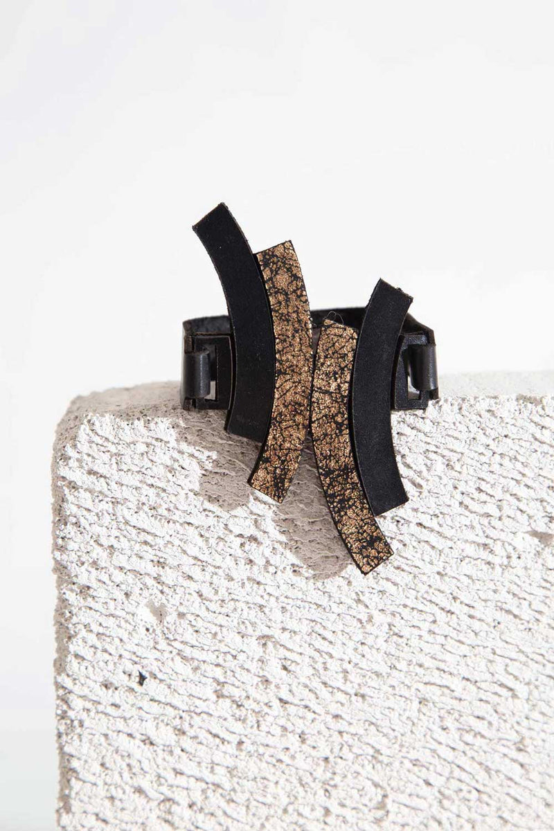 Bracelet Duo - Noir+Or