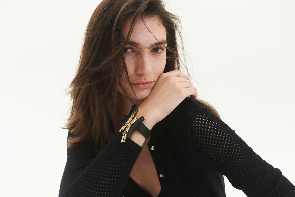 Bracelet Duo - Noir+Or