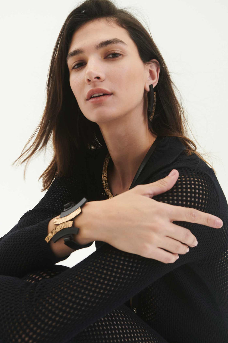 Bracelet Duo - Noir+Or