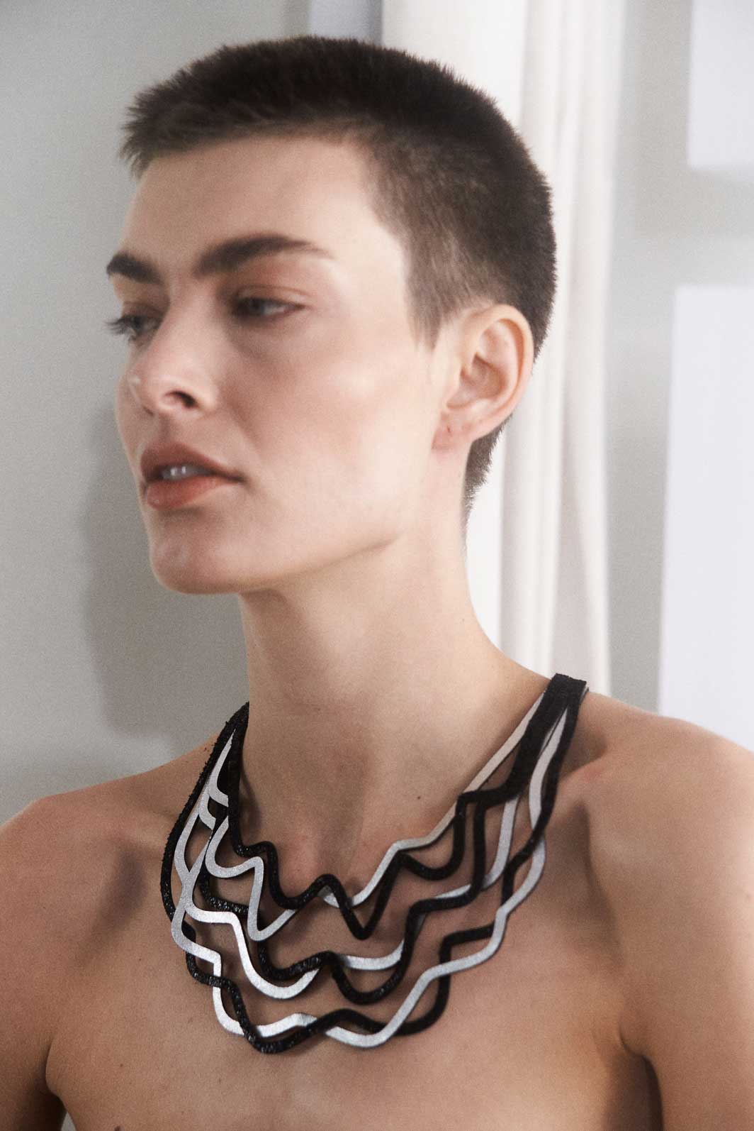 Collier Curves Duo - Argent & Or