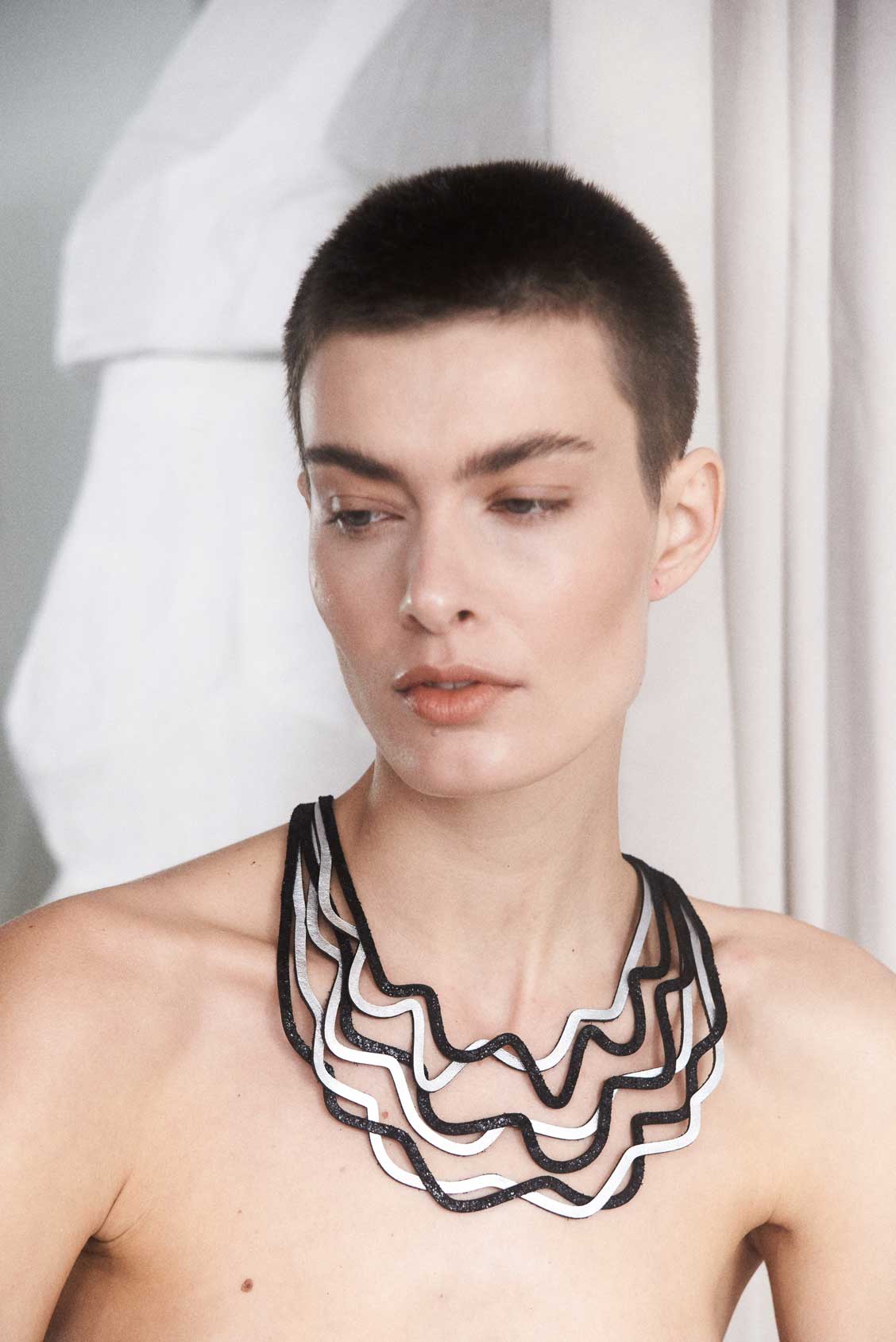 Collier Curves Duo - Argent & Or