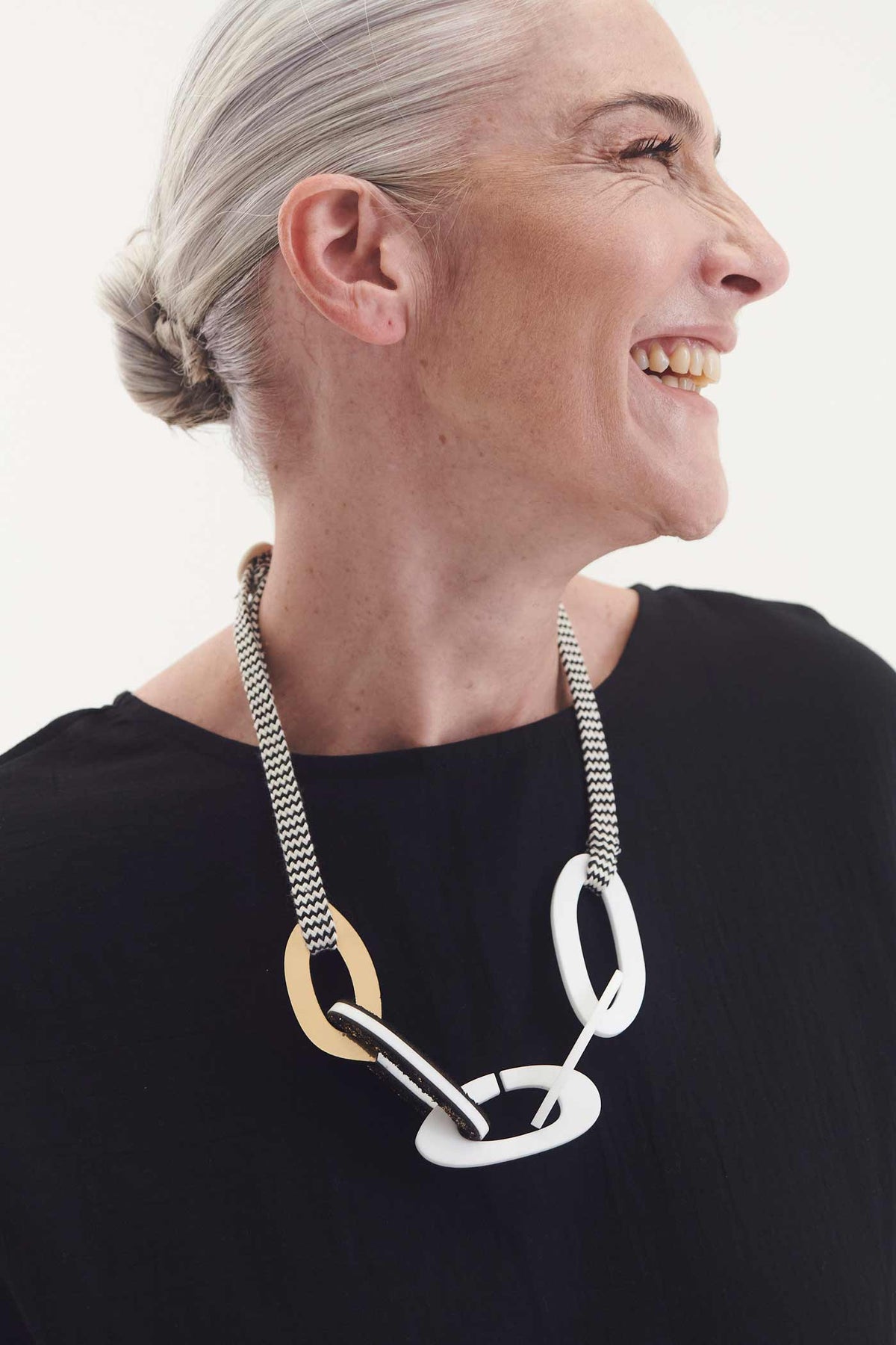 Collier Miss Link - Ivoire+Or