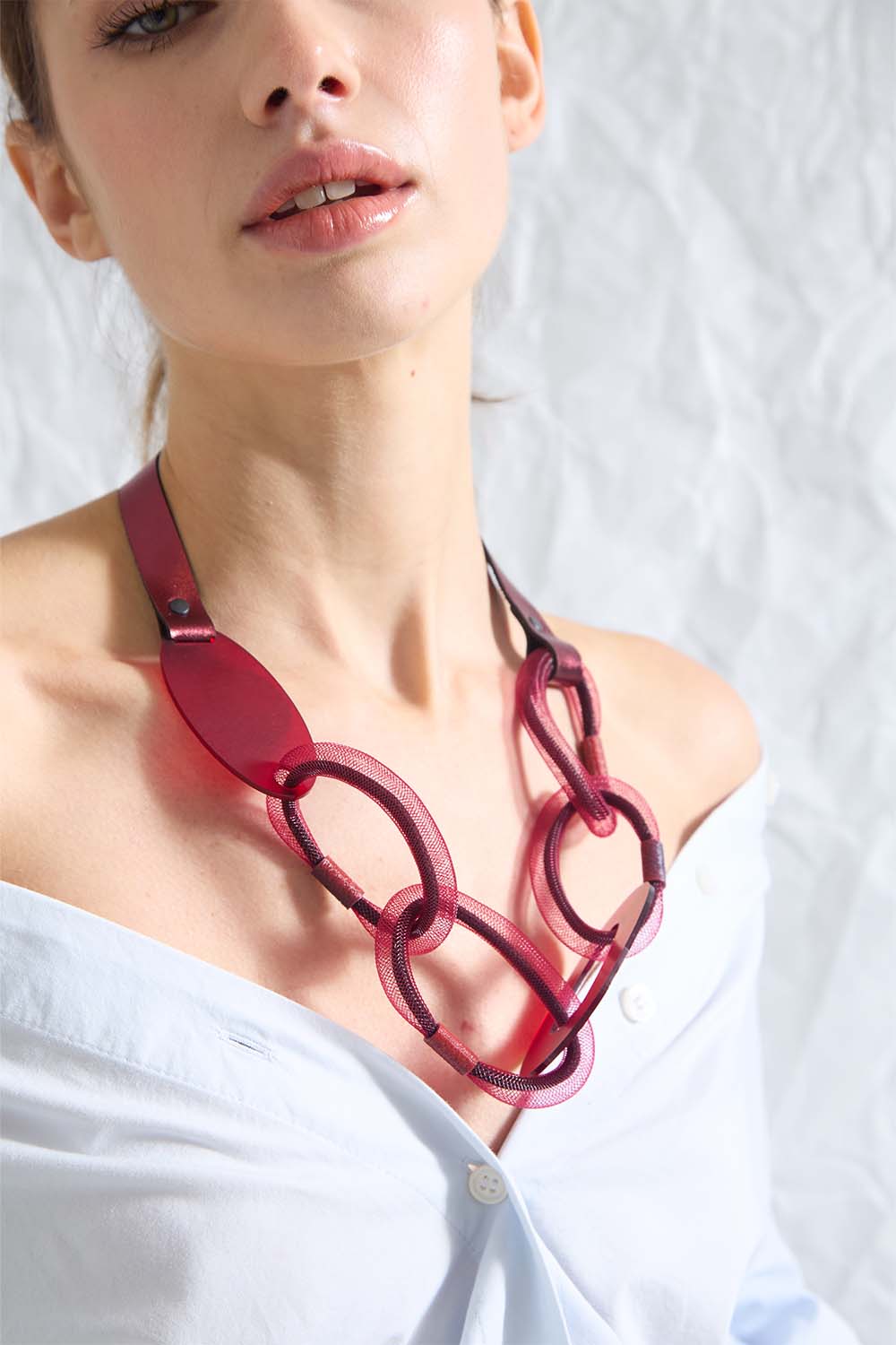 Collier Miss Link - Ivoire+Or