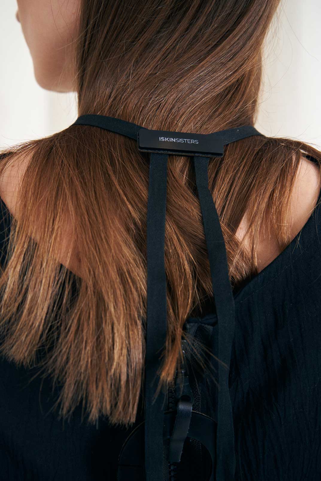 Collar Mies Wave Largo - Negro