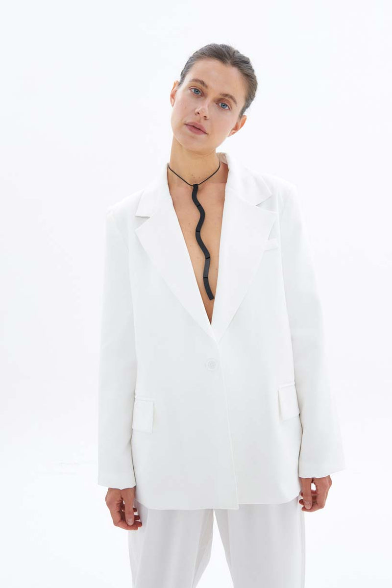 Mies Snake Necklace - Black