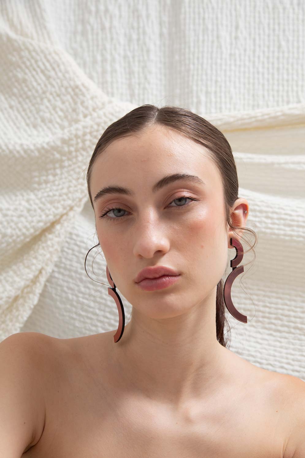 Mies Double Arc Earrings - Cooper