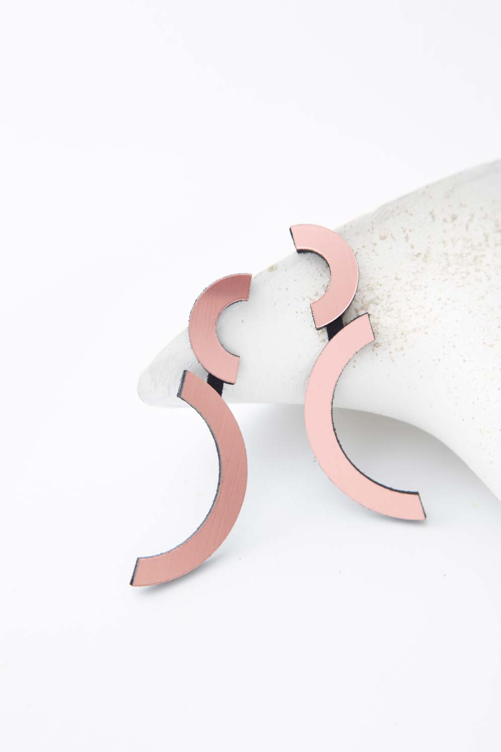 Mies Double Arc Earrings - Cooper