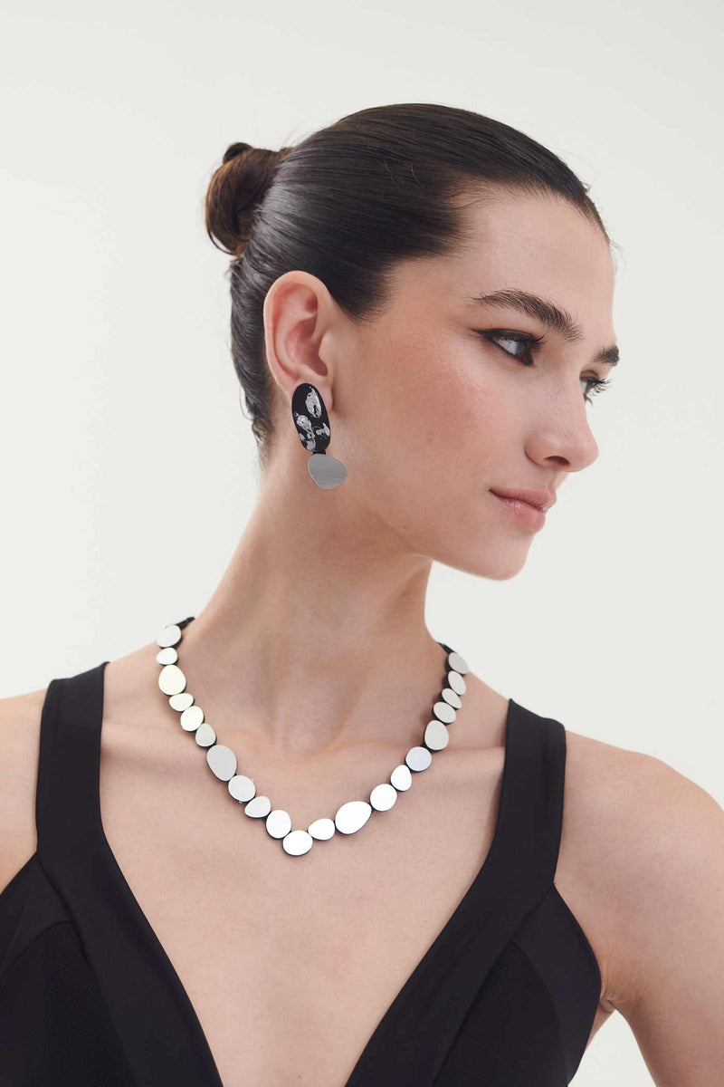 Collier V Réflexions Organiques - Argent