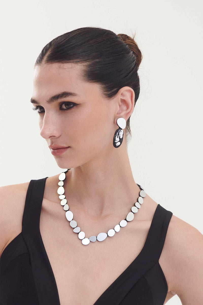 Collier V Réflexions Organiques - Argent
