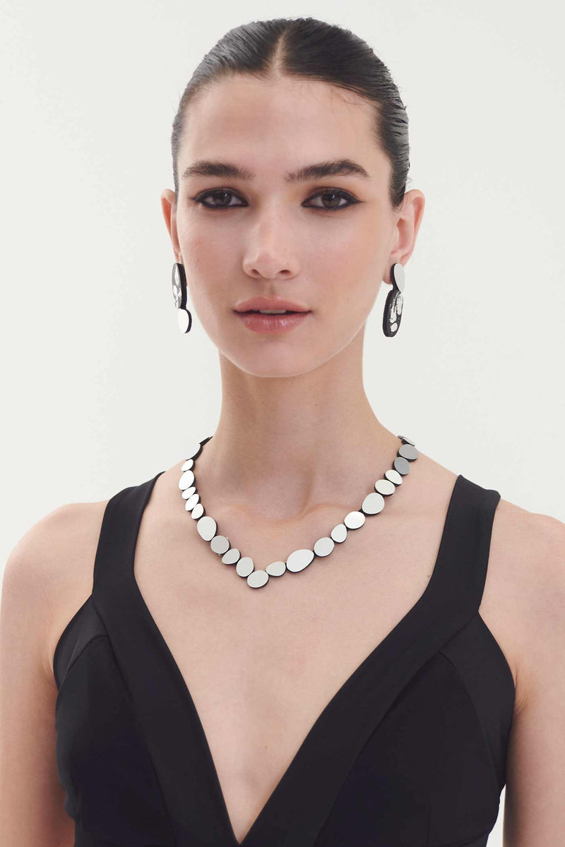 Collier V Réflexions Organiques - Argent