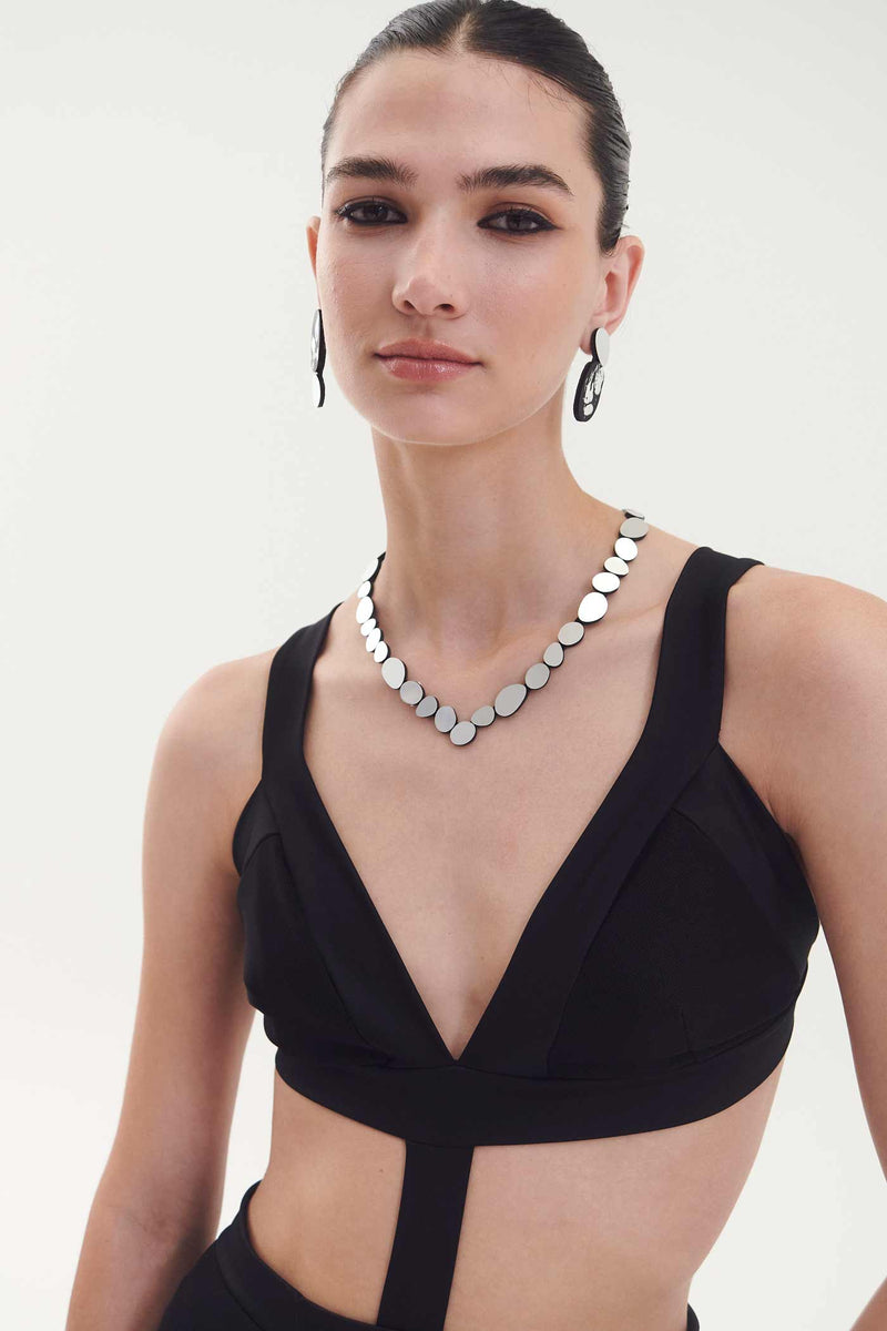 Collier V Réflexions Organiques - Argent
