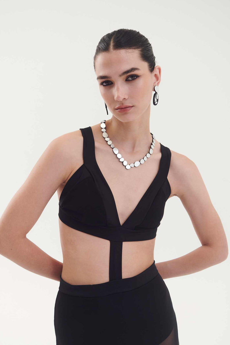 Collier V Réflexions Organiques - Argent