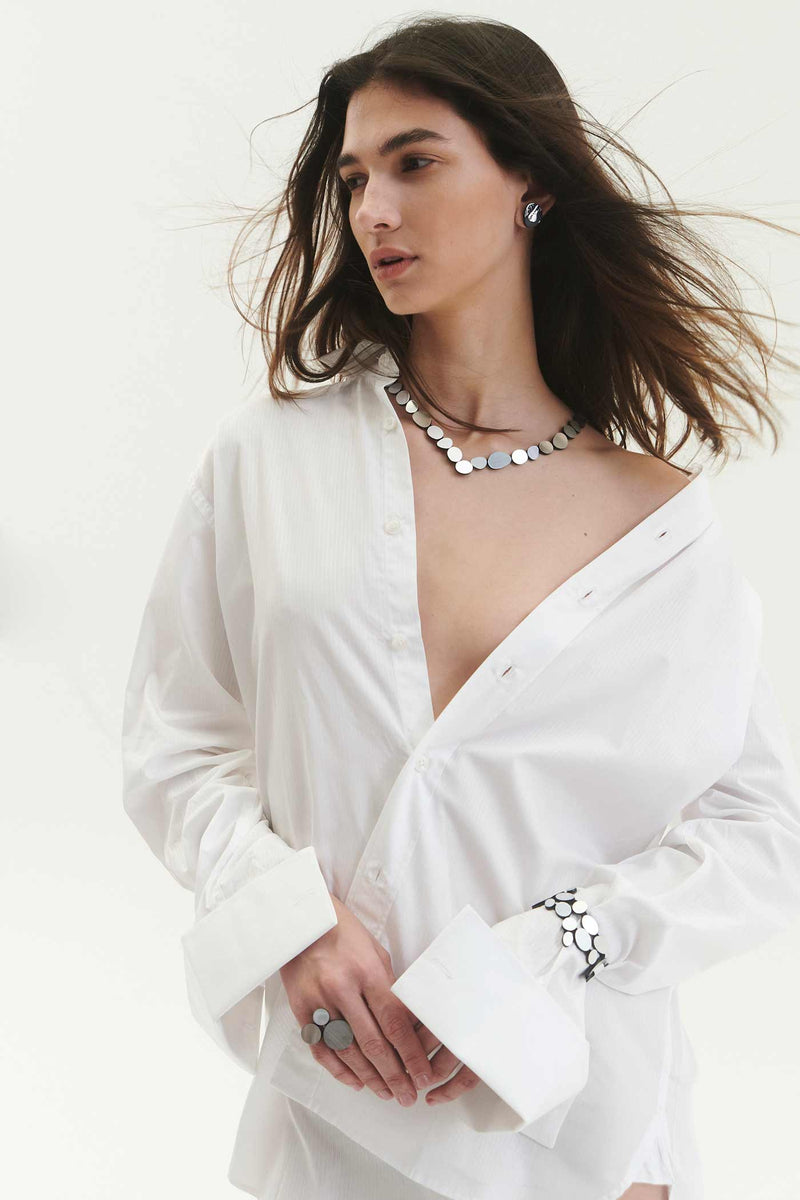 Collier V Réflexions Organiques - Argent