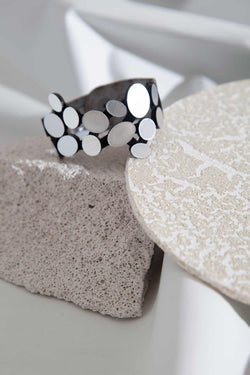 Bracelet Reflets Organiques - Argent