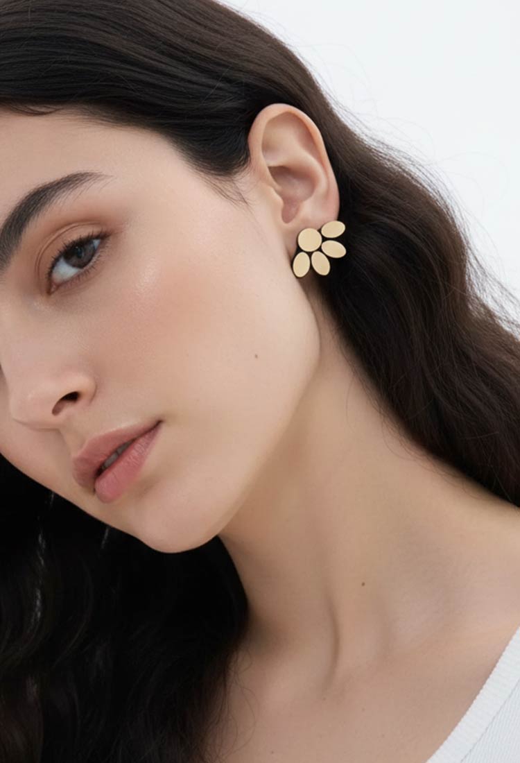 Pendientes Organic Reflections Pequeños - Oro