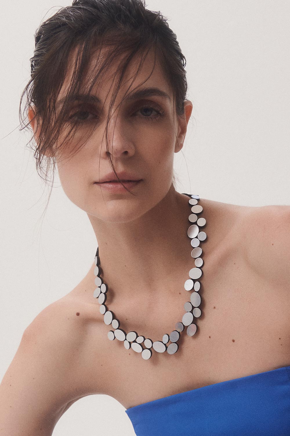 Collar Organic Reflections Round - Plata
