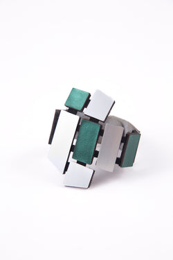 Piet Bracelet - Silver & Green *