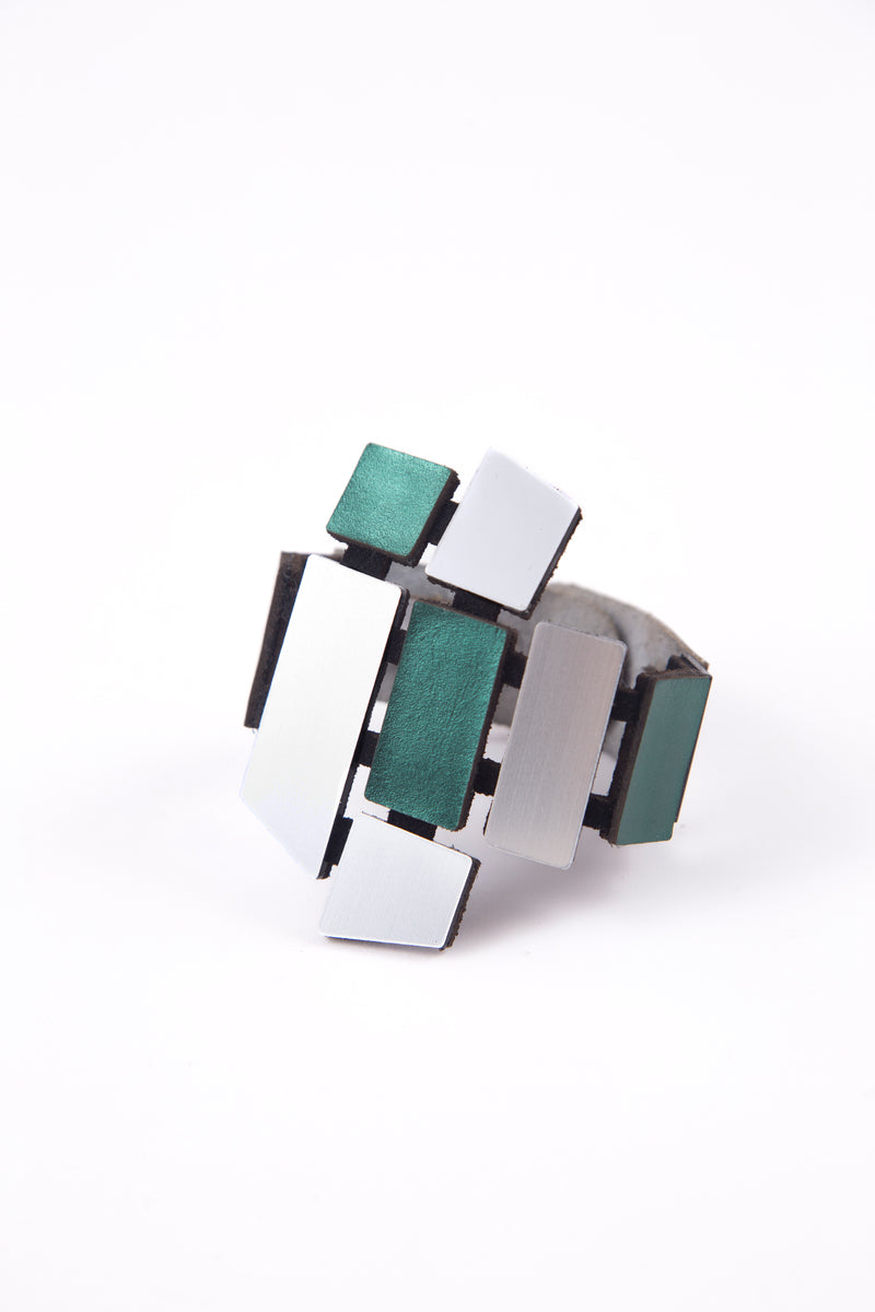 Piet Bracelet - Silver & Green *