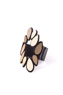 Bracelet Feuilles Kate - Argent et Or