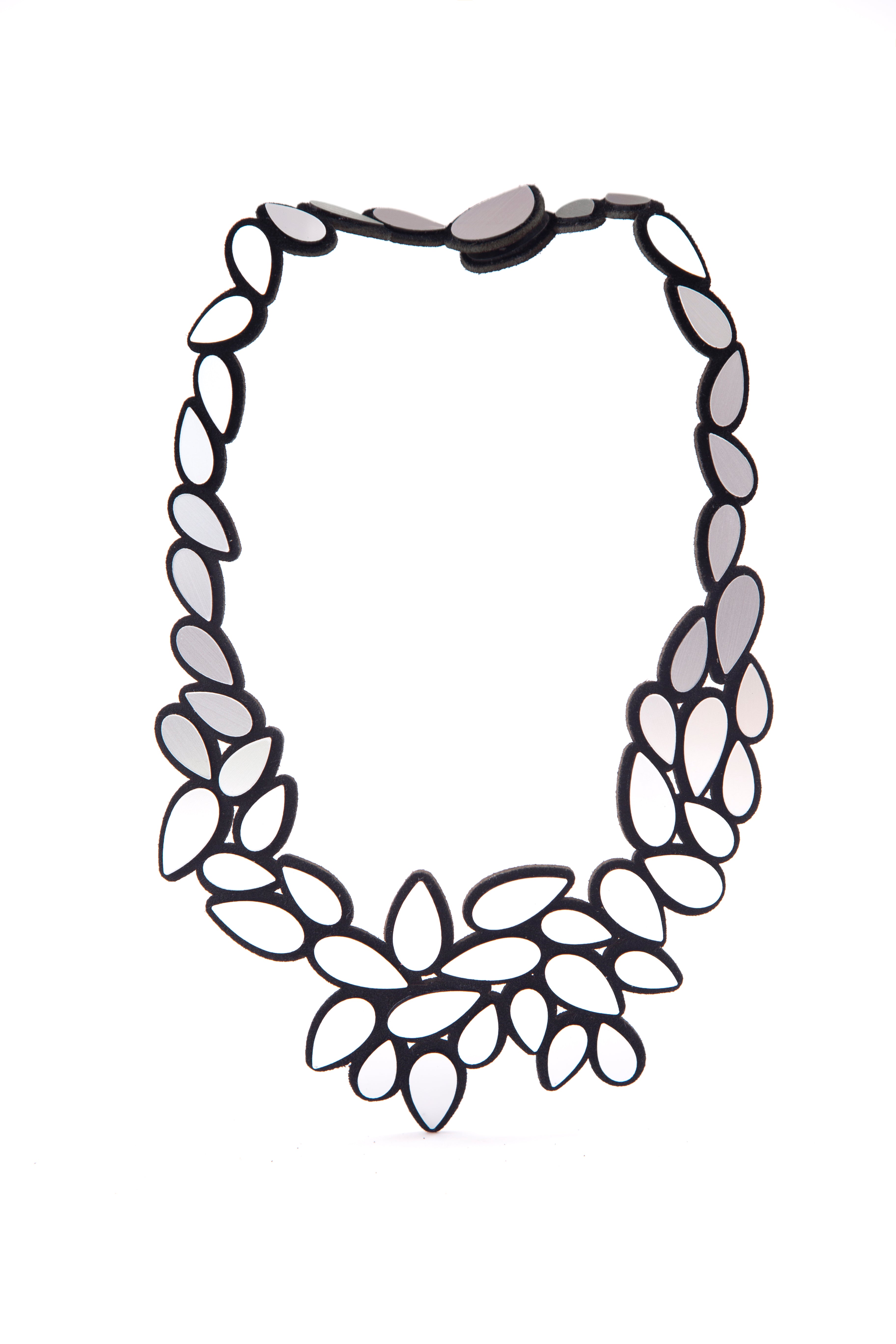 Collier Kate Leaves V - Noir et Or