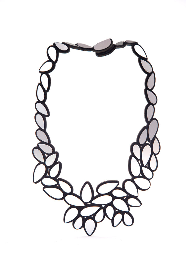 Raindrop Necklace Large - Silver