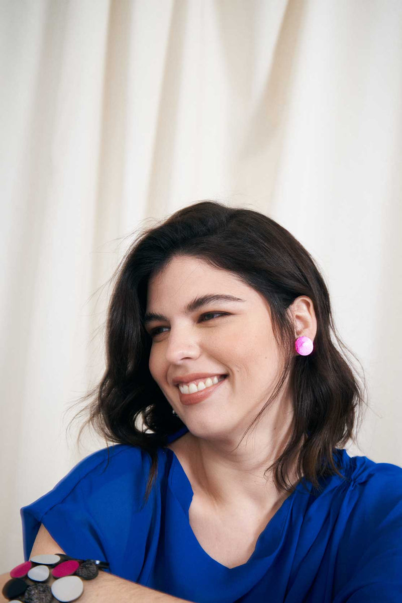 Boucles d'Oreilles Sarah's Dream Petites - Fuchsia