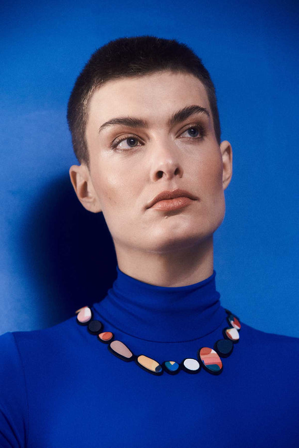 Steinkette Klein Bunt 