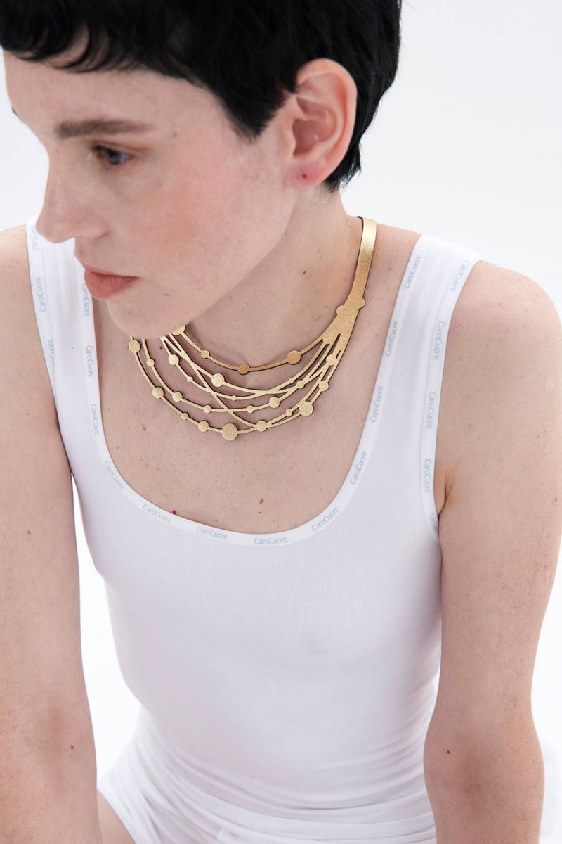 Victoria Threads Necklace - Gold *