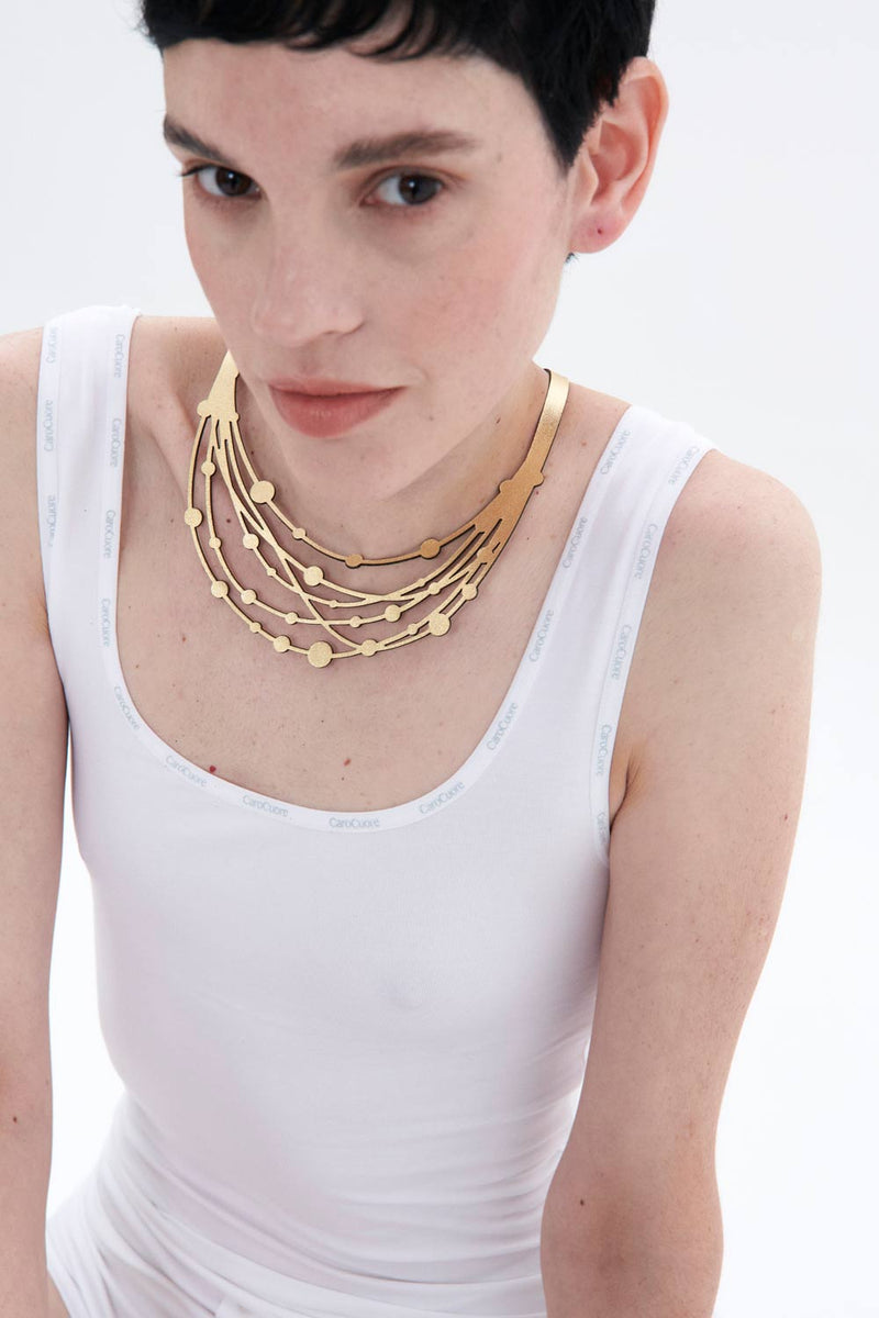 Victoria Threads Necklace - Gold *