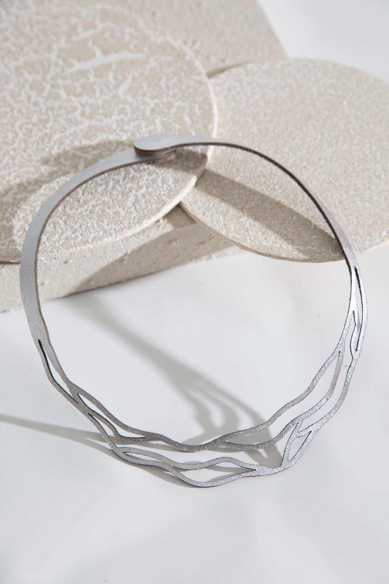 Victoria Wave Necklace - Silver