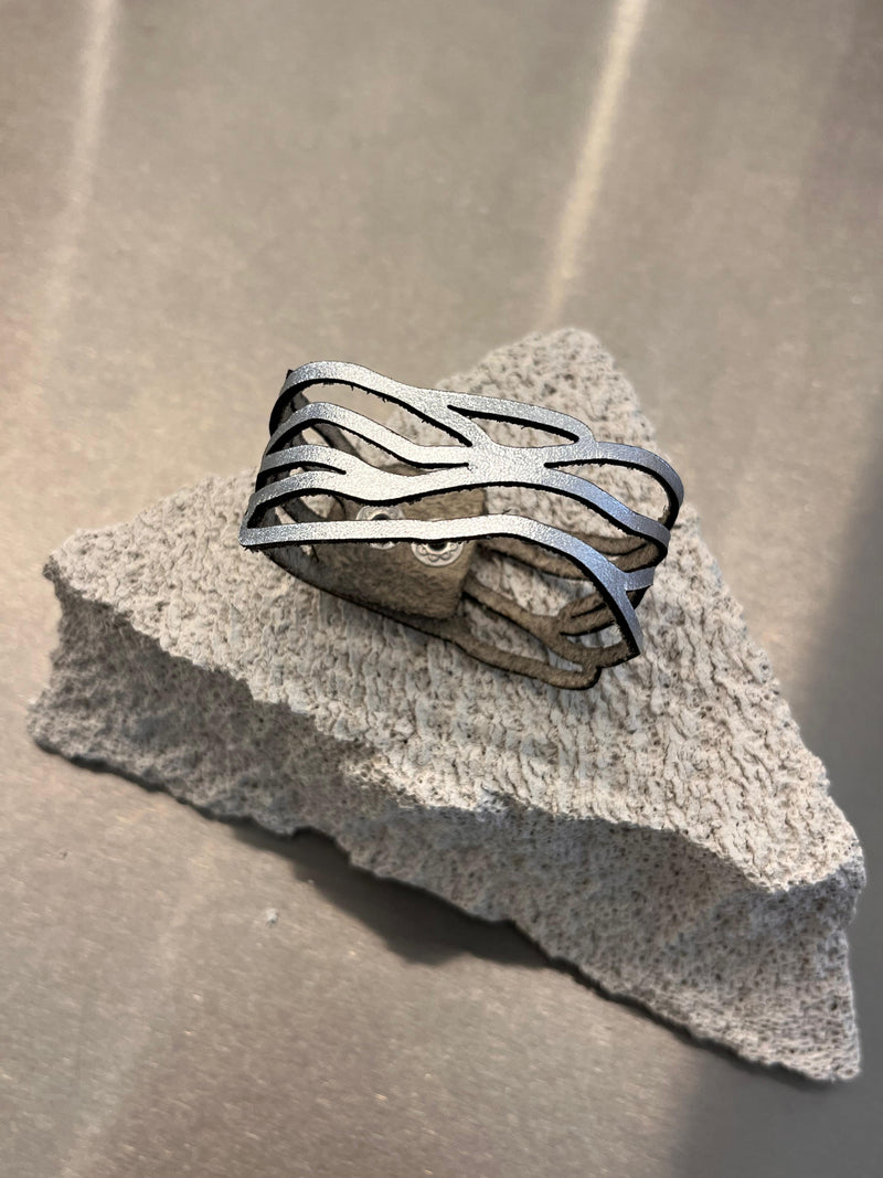 Victoria Wave Bracelet - Silver *