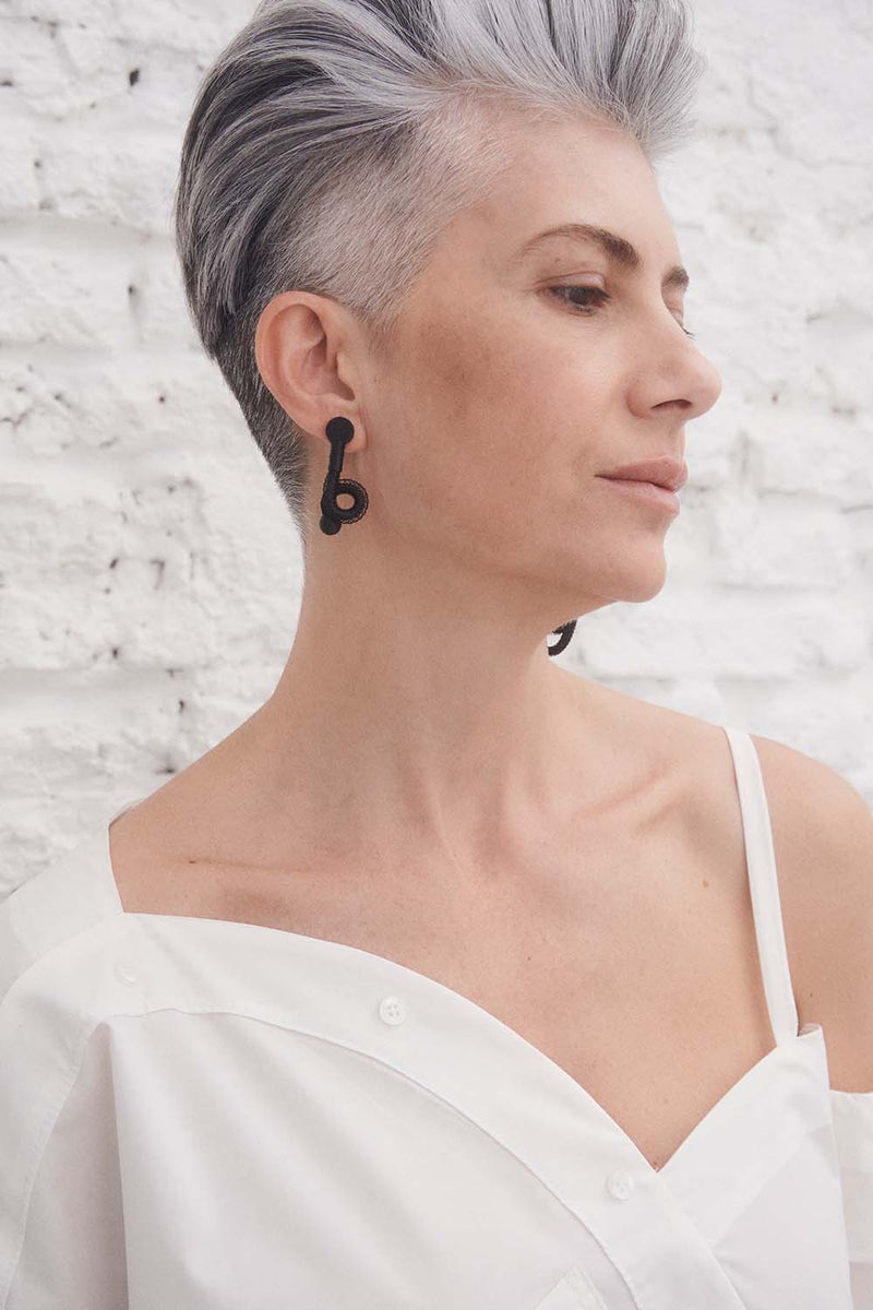 Life Earrings Muse - Black *