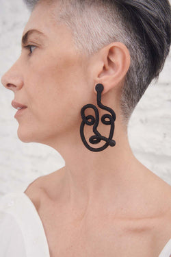 Life Earrings Muse - Black *
