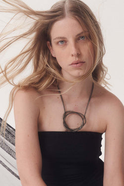 Collier chaîne Life - Argent/Noir *