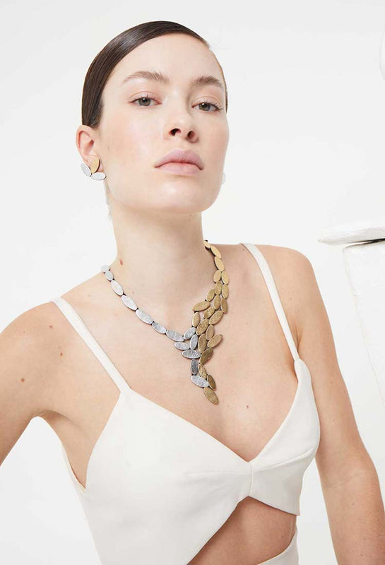 Iskin Sisters. Emma Collection. Slow Fashion. Handmade in our atelier. Contemporary Jewelry. Jewellery. Schmuck. Bijoux. Leather Jewelry. Joyeria Contemporanea.