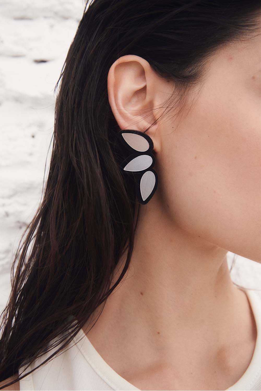 Raindrop Earrings Small - Silver – Iskin Sisters